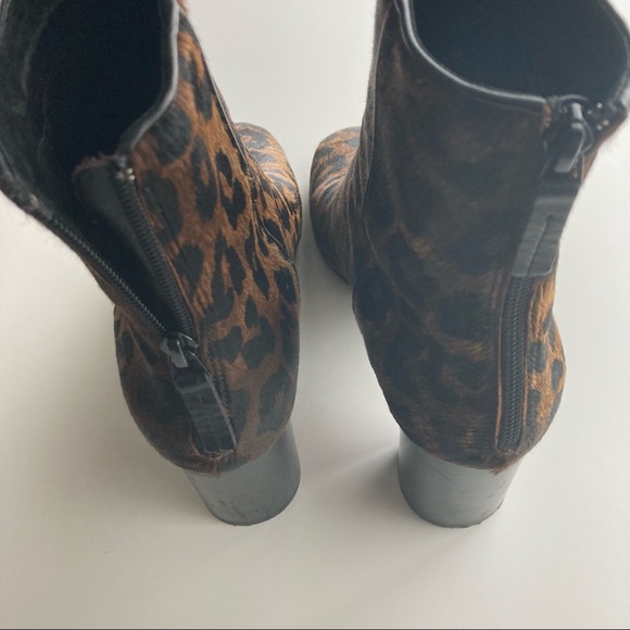 Sandro Sacha Leopard Ankle Boots - Picture 11 of 14